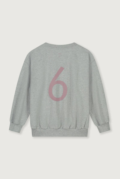 Birthday Sweater | Gray Melange - Berry