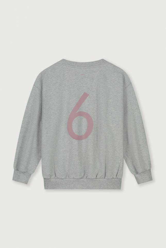 Birthday Sweater | Gray Melange - Berry
