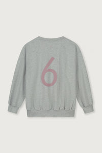 Birthday Sweater | Grey Melange - Berry