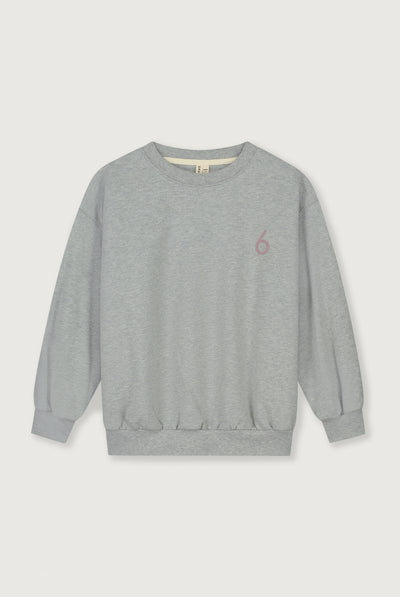 Birthday Sweater | Gray Melange - Berry