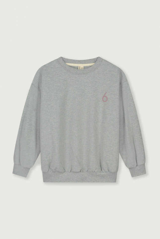 Birthday Sweater | Gray Melange - Berry