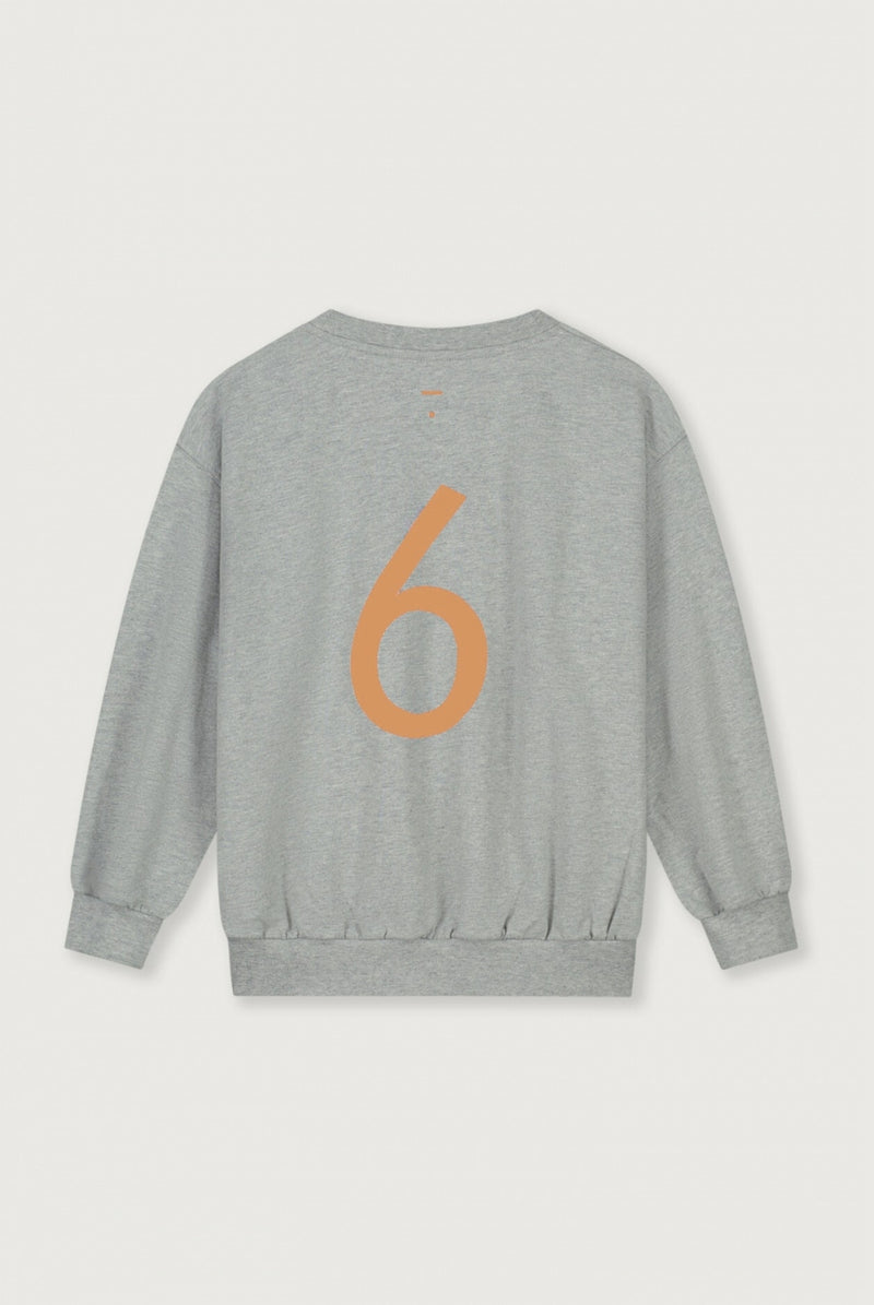 Birthday Sweater | Gray Melange - Melon