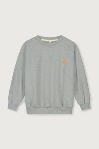 Birthday Sweater | Gray Melange - Melon
