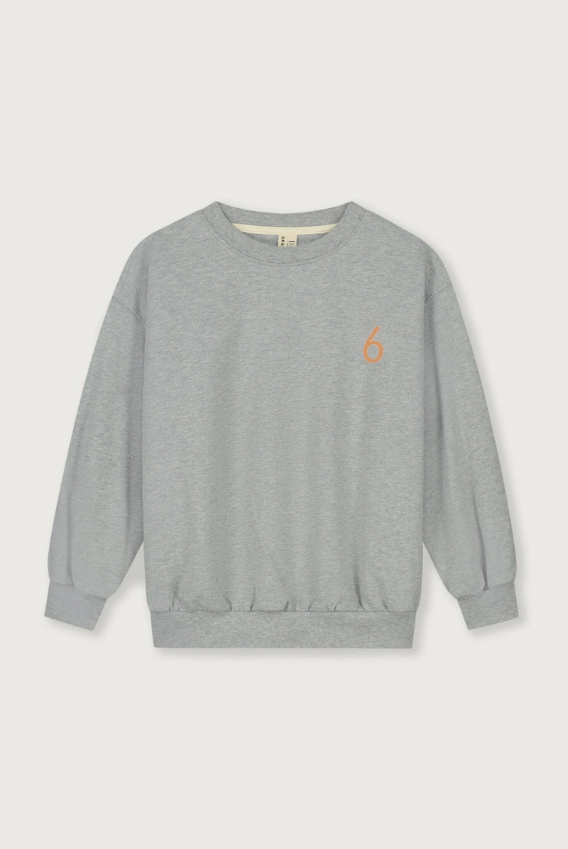 Birthday Sweater | Gray Melange - Melon