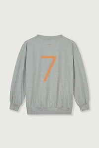 Birthday Sweater | Gray Melange - Melon