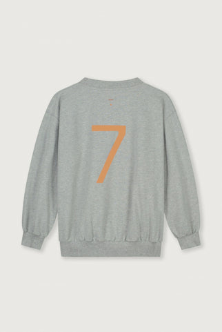 Birthday Sweater | Gray Melange - Melon