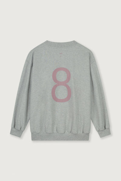 Birthday Sweater | Gray Melange - Berry
