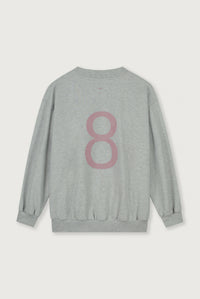 Birthday Sweater | Grey Melange - Berry