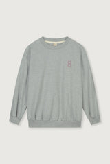 Birthday Sweater | Gray Melange - Berry
