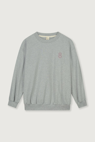 Birthday Sweater | Gray Melange - Berry