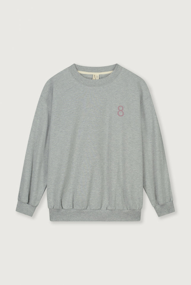 Birthday Sweater | Gray Melange - Berry