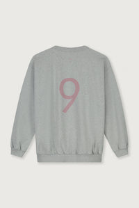 Birthday Sweater | Grey Melange - Berry