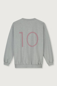 Birthday Sweater | Grey Melange - Berry