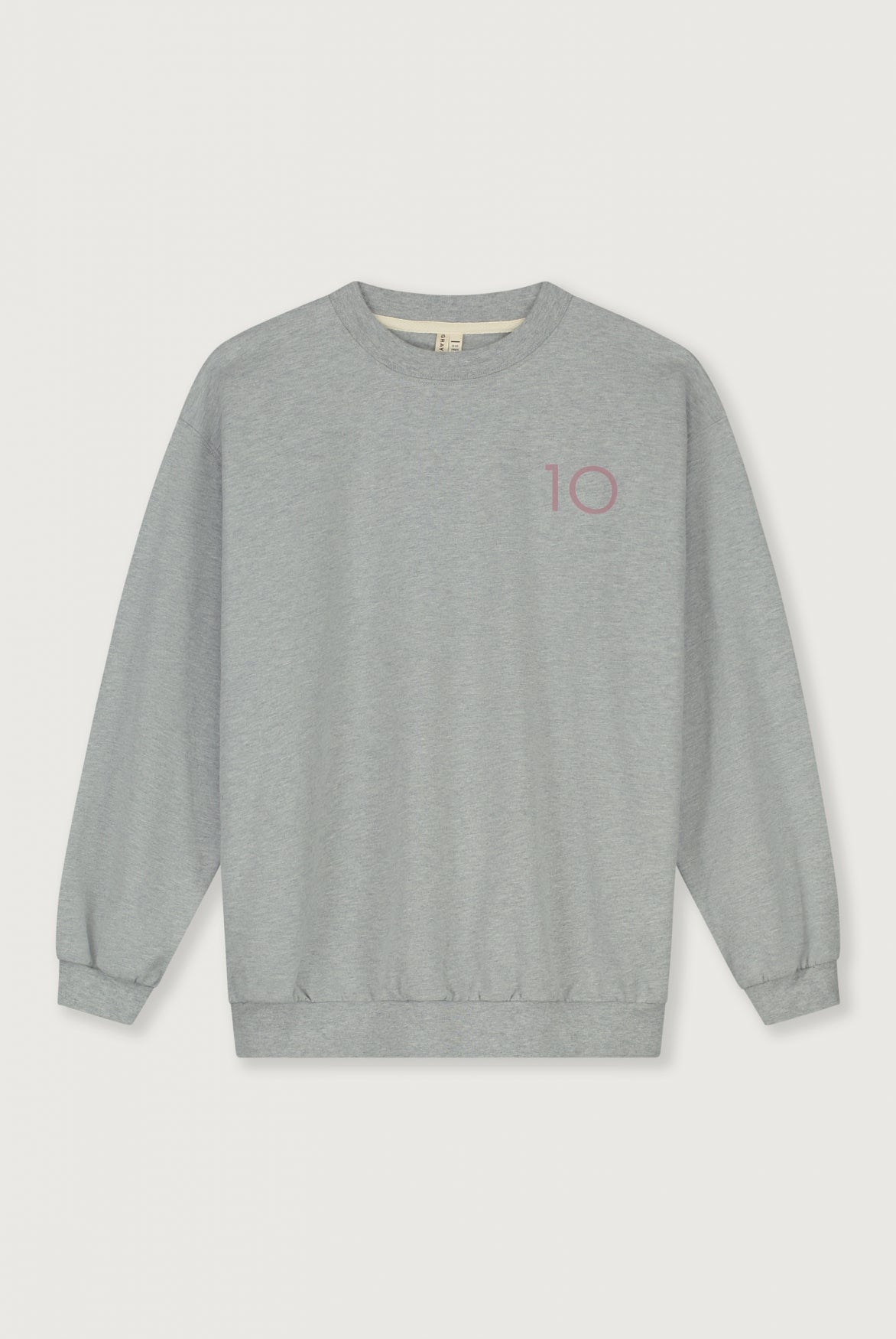 Birthday Sweater | Grey Melange - Berry