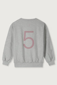 Birthday Sweater | Grey Melange - Berry