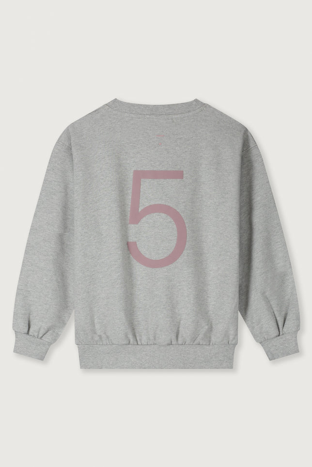 Birthday Sweater | Gray Melange - Berry