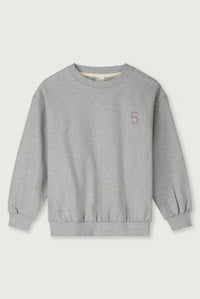 Birthday Sweater | Grey Melange - Berry