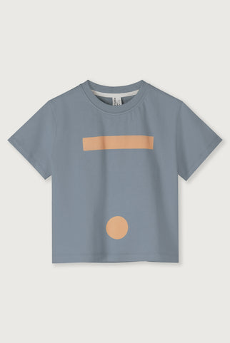 Oversized T-shirt met Logo | Stone Gray - Melon
