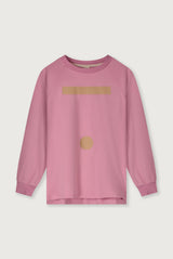 Oversized L/S Tee w/ Logo | Bubblegum - Cookie Print