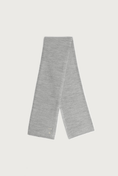 Baby Knitted Scarf | Gray Melange