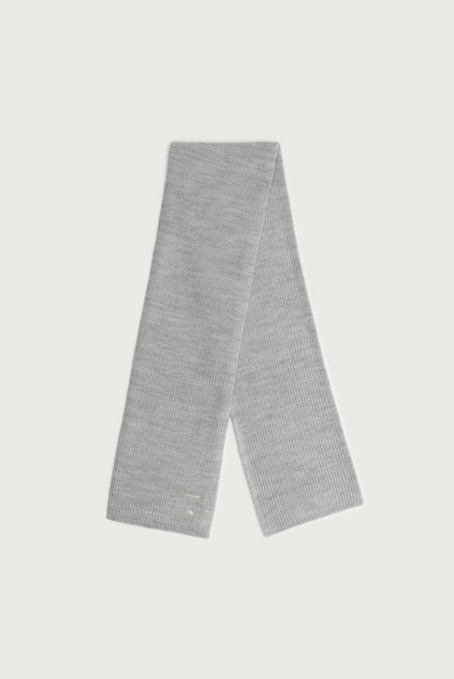 Baby Knitted Scarf | Gray Melange