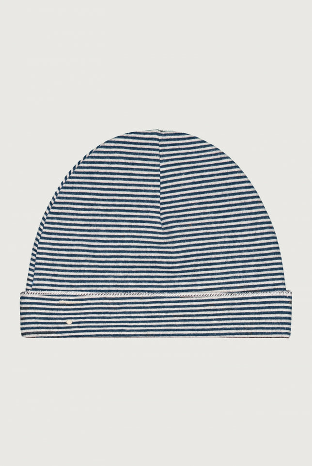Baby Beanie | Blue Gray - Cream