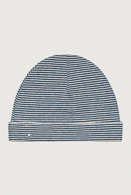 Baby Beanie | Blue Grey - Cream