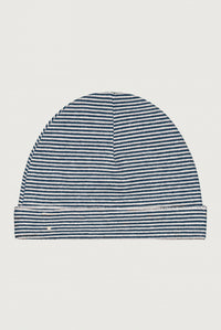 Baby Beanie | Blue Grey - Cream