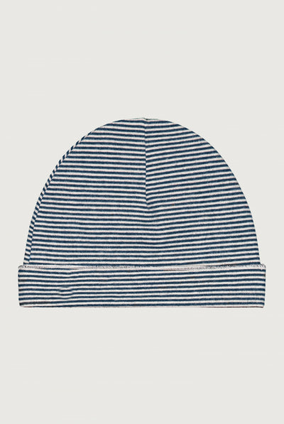 Baby Beanie | Blue Gray - Cream