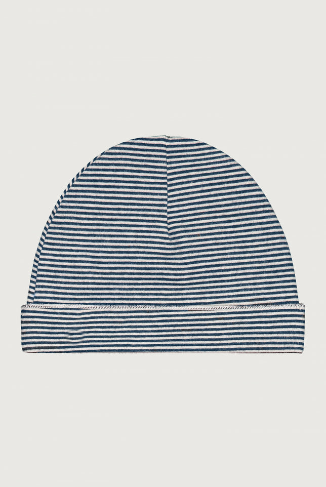 Baby Beanie | Blue Gray - Cream