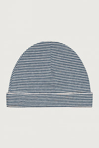 Baby Beanie | Blue Grey - Cream