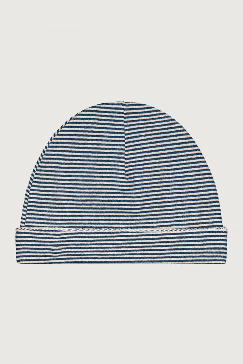 Baby Beanie | Blue Grey - Cream