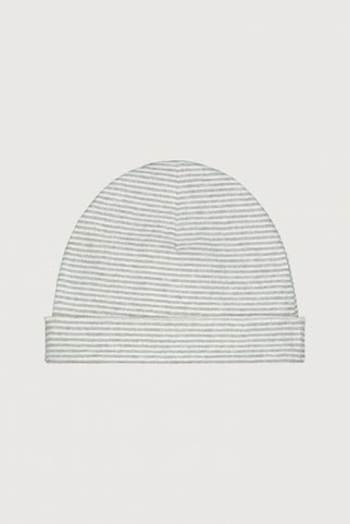 Baby Mütze | Grey Melange - Cream