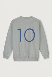 Birthday Sweater | Grey Melange - Blue Moon