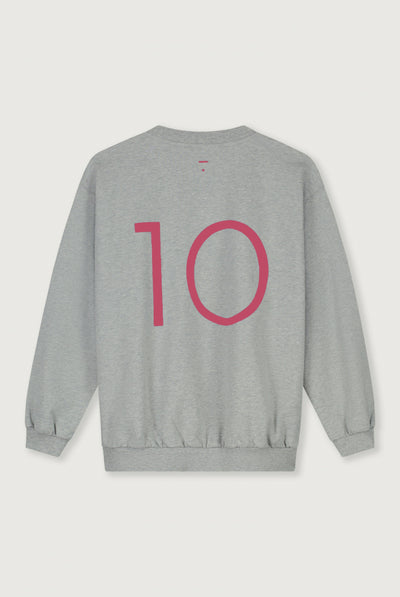 Birthday Sweater | Gray Melange - Cherry