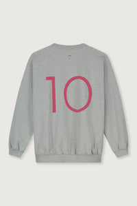 Birthday Sweater | Grey Melange - Cherry