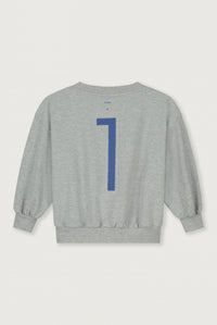 Birthday Sweater | Grey Melange - Blue Moon