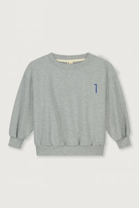 Birthday Sweater | Grey Melange - Blue Moon