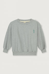 Birthday Sweater | Grey Melange - Bright Green