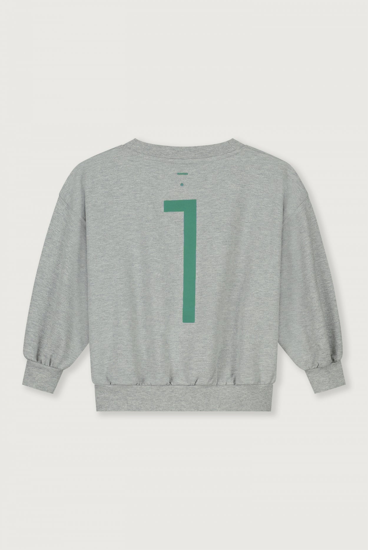Birthday Sweater | Gray Melange - Bright Green