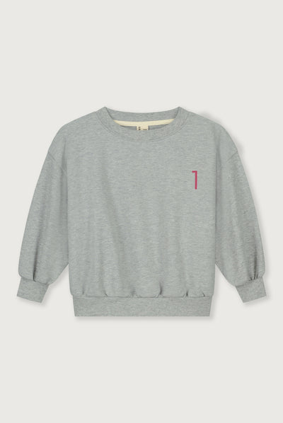 Birthday Sweater | Gray Melange - Cherry
