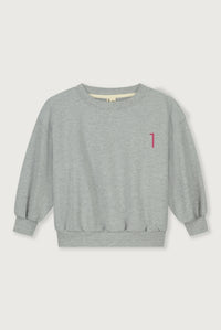Birthday Sweater | Grey Melange - Cherry