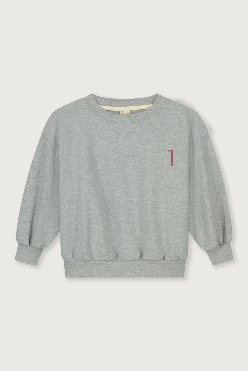 Birthday Sweater | Grey Melange - Cherry