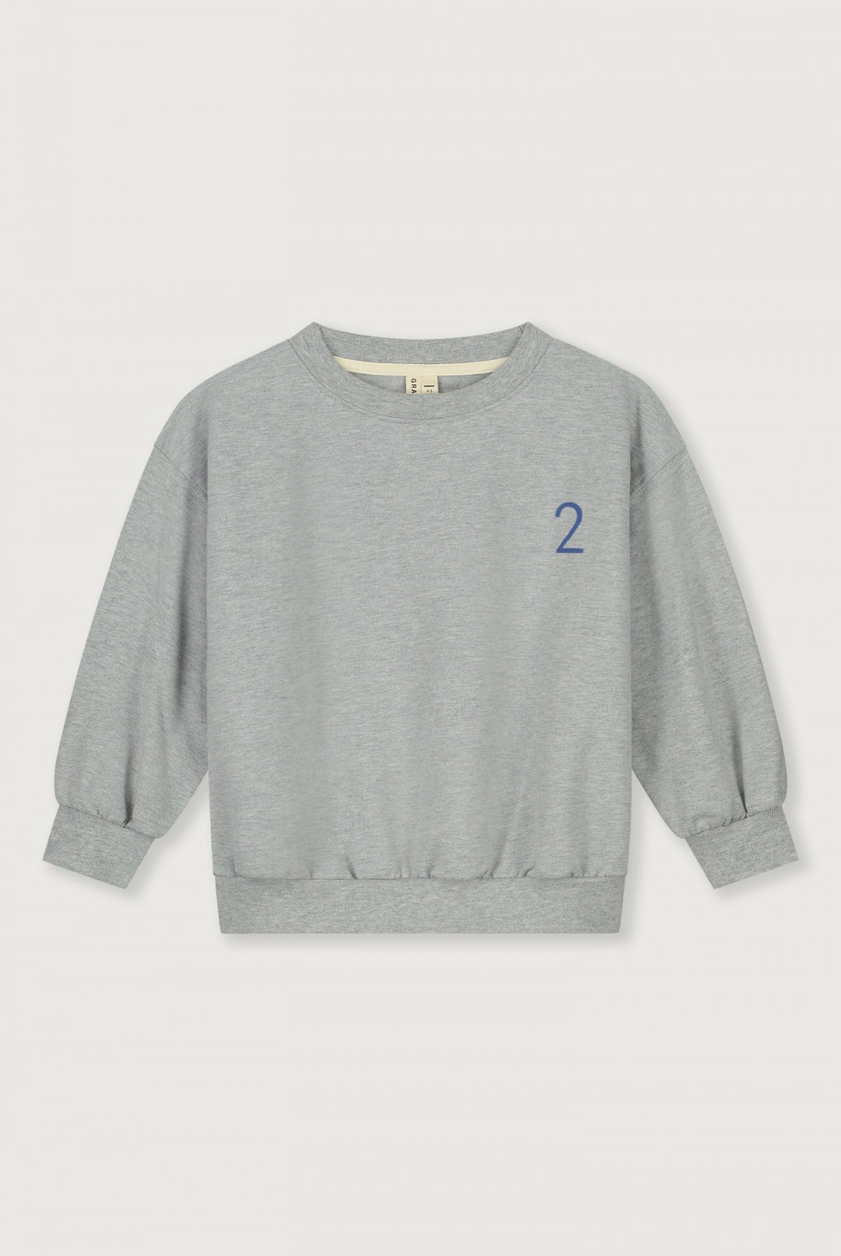 Birthday Sweater | Grey Melange - Blue Moon