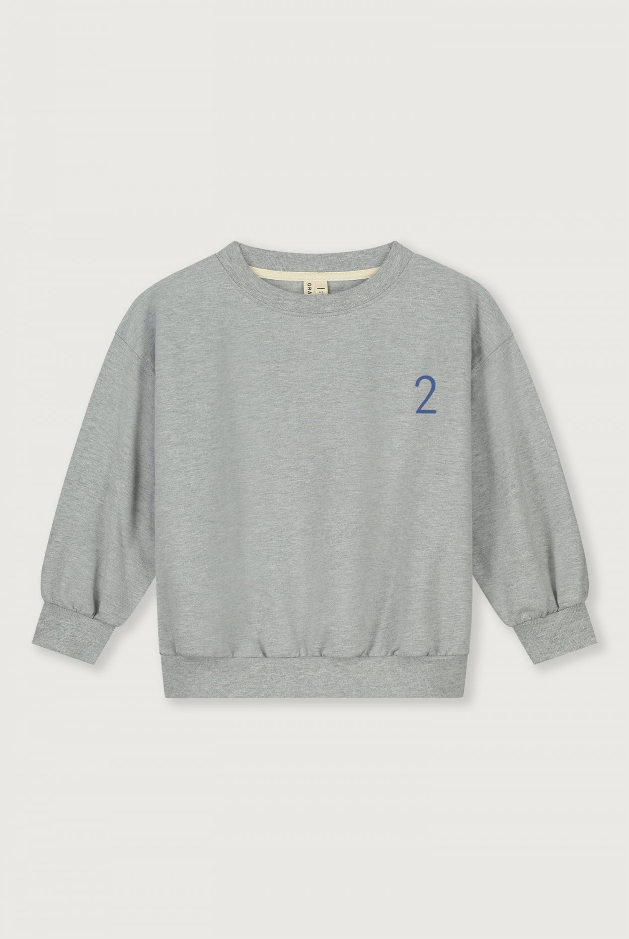 Birthday Sweater | Grey Melange - Blue Moon