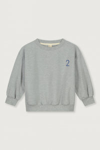 Birthday Sweater | Grey Melange - Blue Moon