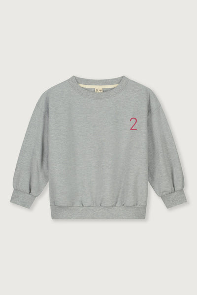 Birthday Sweater | Gray Melange - Cherry