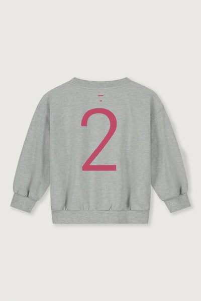 Birthday Sweater | Gray Melange - Cherry