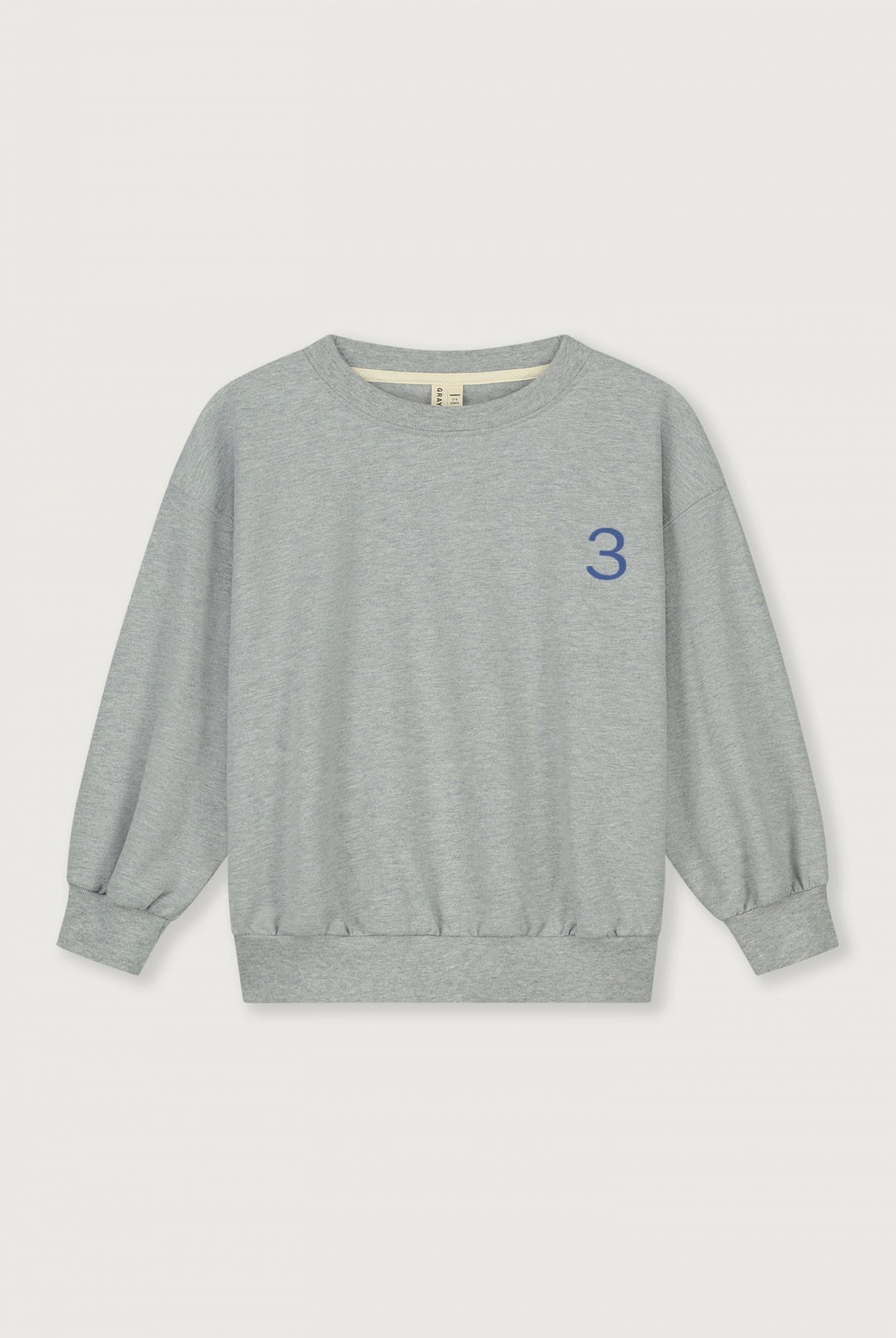 Birthday Sweater | Grey Melange - Blue Moon