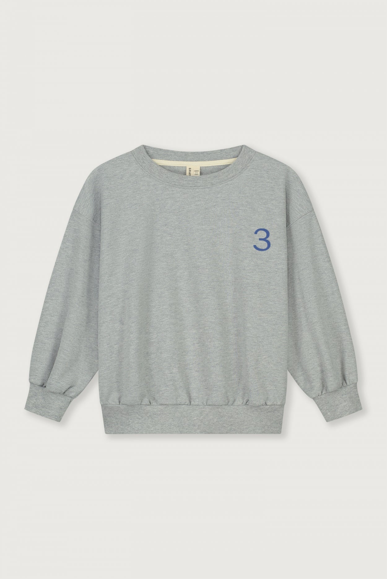 Birthday Sweater | Grey Melange - Blue Moon